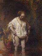 A woman bathing. Rembrandt